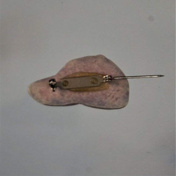 Baseball Hat Shape Pin Vintage Brooch - Picture 4 of 5